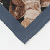 Moderne Familienfotografie Collage Mit Monogramm N Fleecedecke (Ecke)