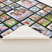 Moderne Familienfotografie Collage Personalisiert Sherpadecke (3/4)