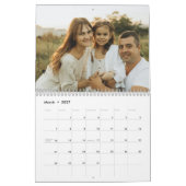Moderne Familienfotos Kalender (Mär 2027)