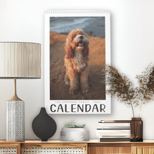 Moderne Familienfotos süße Handschrift Kalender