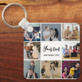 Moderne Familienkollektion, einfach personalisiert Schlüsselanhänger (Vorderseite)