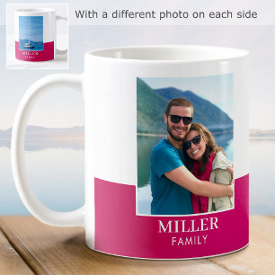 Moderne Familienname-Individualisierung 2 Fotos Ro Kaffeetasse