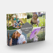 Moderne Familienname und Fotos Graues Wappen (Links)