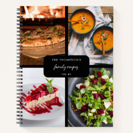 Moderne Familienrezepte 4 Foto Collage Rezept Schw Notizblock