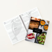 Moderne Familienrezepte 4 Foto Collage Rezept Schw Notizblock (Innenseite)