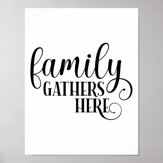 Moderne Familiensammlungen zitieren Typografie Poster (Vorne)