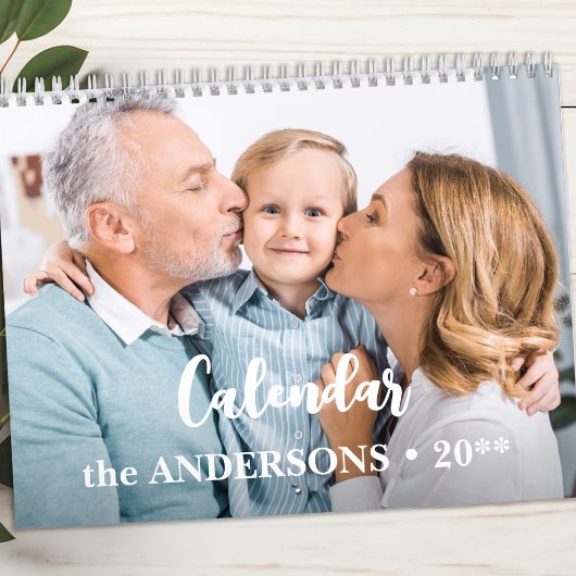 Moderne, familienspezifische Fotos schaffen Ihr ei Kalender