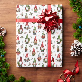 Moderne fantastische Gnome für das Geschenkpapier