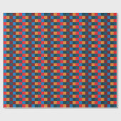 Moderne Farb-Schachbrettmuster Geschenkpapier (Flach)