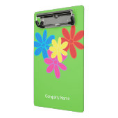 MODERNE FARBBIGE ABSTRAKTE BLUME PATTERNAME MINI KLEMMBRETT (Gewinkelt2)