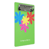 MODERNE FARBBIGE ABSTRAKTE BLUME PATTERNAME MINI KLEMMBRETT (Schrägansicht)