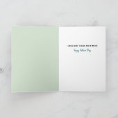 Moderne Farbbleichkarte des Vaters Feiertagskarte (Innenseite)