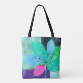 Moderne Farbblock-Blumentasche Tasche (Rückseite)