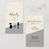 Moderne Farbblock-Fesselstiele Visitenkarte (Vorne/Hinten)