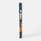Moderne Farbblock-Geometrie-Muster-Design 60 iPhone 16 Hülle (Linke Seite)