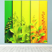 Moderne Farbblockart Leinwanddruck (Insitu (Holzboden))