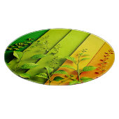 Moderne Farbblockart Schneidebrett (Ecke)