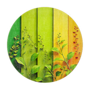 Moderne Farbblockart Schneidebrett