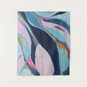 Moderne Farbblöcke Abstrakt Art Tapestes Wandteppich (Vorderseite)