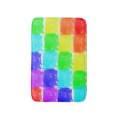 Moderne Farbblöcke Abstraktes Muster Badematte (Vorderseite Vertikal)