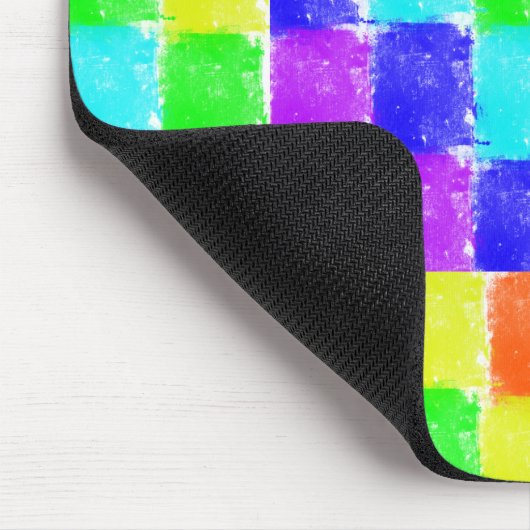 Moderne Farbblöcke Abstraktes Muster Mousepad (Ecke)