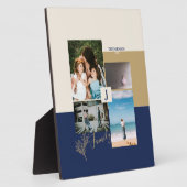 Moderne Farbblöcke - FotoCollage Fotoplatte (Seite)