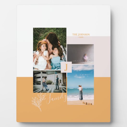 Moderne Farbblöcke - FotoCollage Fotoplatte (Vorderseite)