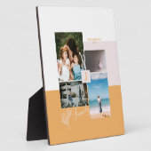 Moderne Farbblöcke - FotoCollage Fotoplatte (Seite)