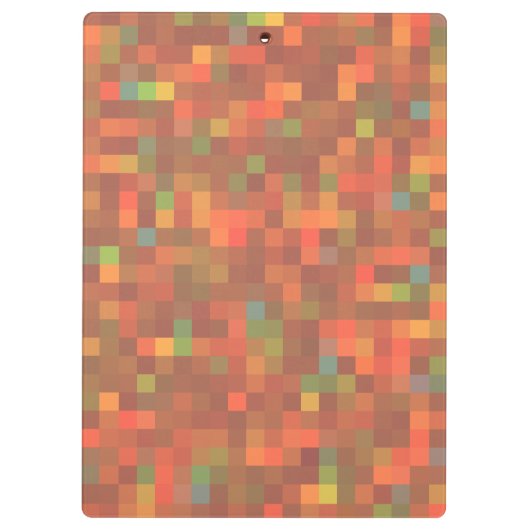 Moderne Farbblöcke Klemmbrett (Rückseite)