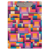 Moderne Farbblöcke Klemmbrett (Vorderseite)