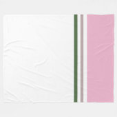Moderne Farbblöcke und Streifen Fleecedecke (Vorderseite (Horizontal))