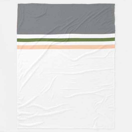 Moderne Farbblöcke und Streifen Fleecedecke (Vorderseite)