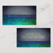 Moderne Farbblöcke Visitenkarte (Vorne/Hinten)