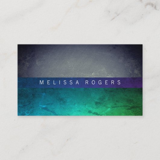 Moderne Farbblöcke Visitenkarte (Vorderseite)
