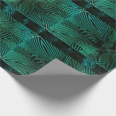 MODERNE FARBE GRÜN GESCHENKPAPIER (Ecke)