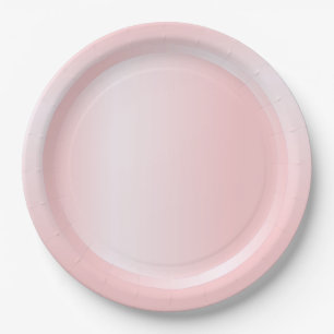 Moderne Farbe Pink Roségold Trendige Vorlage Pappteller