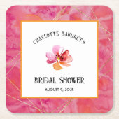 Moderne Farbe Rechteckiger Pappuntersetzer (Vorderseite)