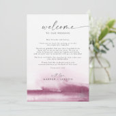 Moderne Farbe Roter Willkommensbrief & Reiseführer (Stehend Vorderseite)