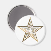 Moderne Farbe Weiß Magnet (Vorderseite/Rückseite)