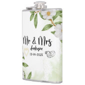 Moderne Farbe Weiß und Grün Flachmann (Links)