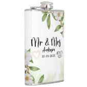 Moderne Farbe Weiß und Grün Flachmann (Rechts)