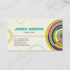 Moderne Farben Abstrakt Beruflich Visitenkarte