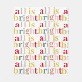 Moderne Farben alles ist hell | Happy Holiday Fleecedecke (Vorderseite)