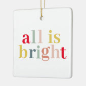 Moderne Farben alles ist hell | Happy Holiday Keramikornament (Links)