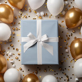 Moderne Farben Breezy Baby Blue Wrapping Papier Ro Geschenkpapier