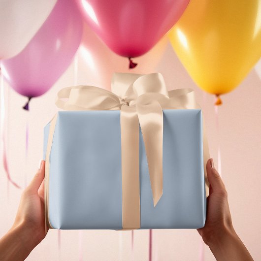 Moderne Farben Breezy Baby Blue Wrapping Papier Ro Geschenkpapier