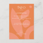 Moderne Farben Collage, Unterkunft Begleitkarte (Vorderseite)