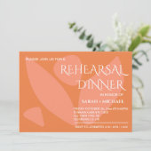 Moderne Farben Collors Probe Dinner Einladung (Stehend Vorderseite)