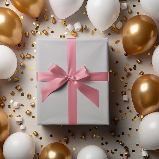 Moderne Farben - Einfache graue Papierrolle Geschenkpapier