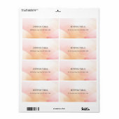 Moderne Farben Elegant Einfache Lieferadresse (Vorne)